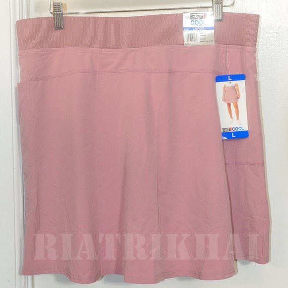 NWT 32 Degrees ladies Flowy woven lightweight skorts PINK - Picture 2 of 3